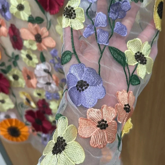 Flower Mesh Dress - Picture 12 of 12